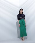 【Oggi5月号掲載】ワイドベルテッドナロースカート