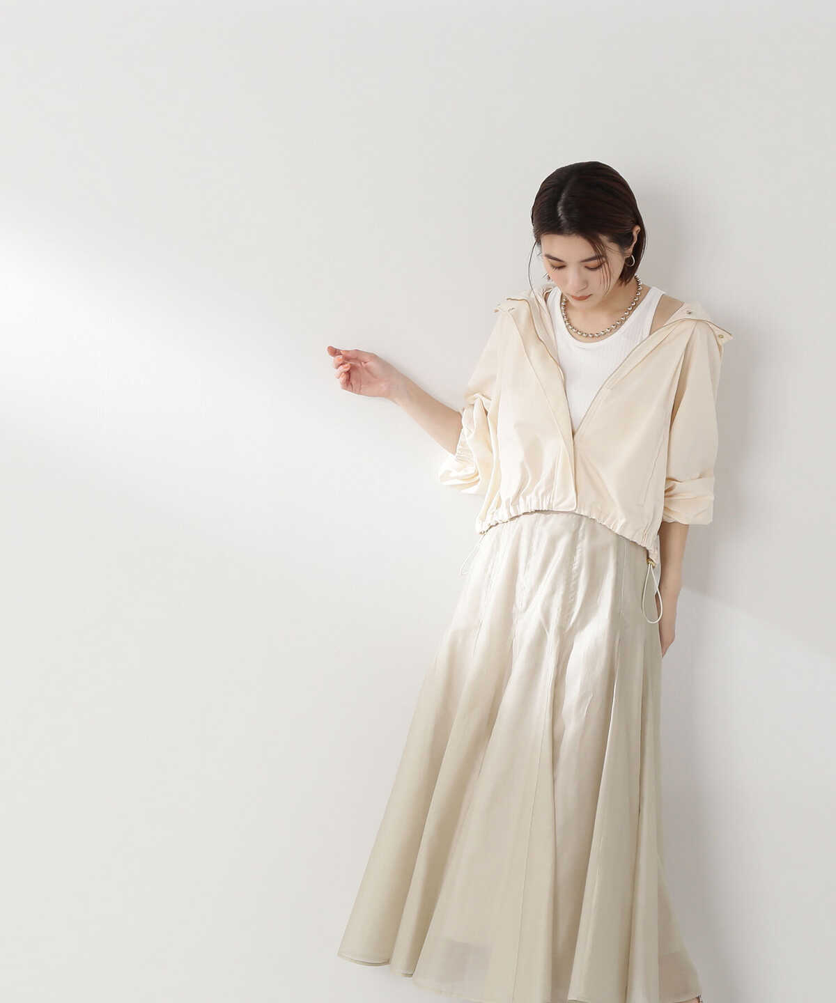 シャイニーシアーボイルスカート