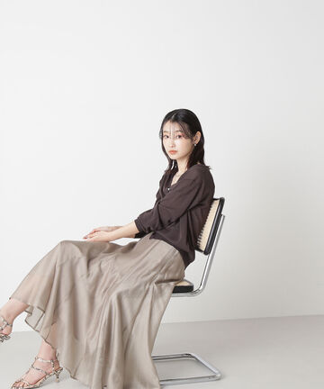 シャイニーシアーボイルスカート