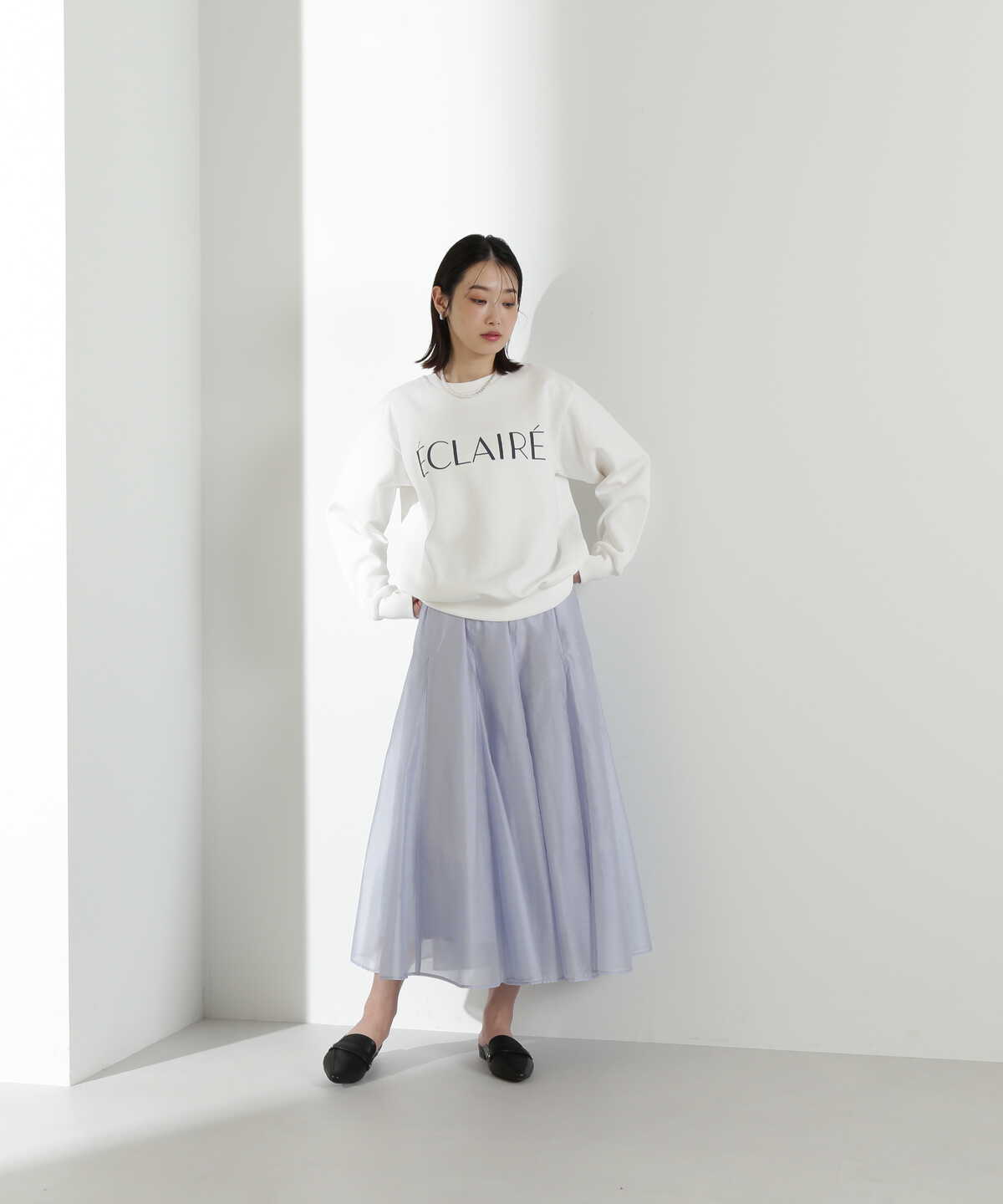 シャイニーシアーボイルスカート