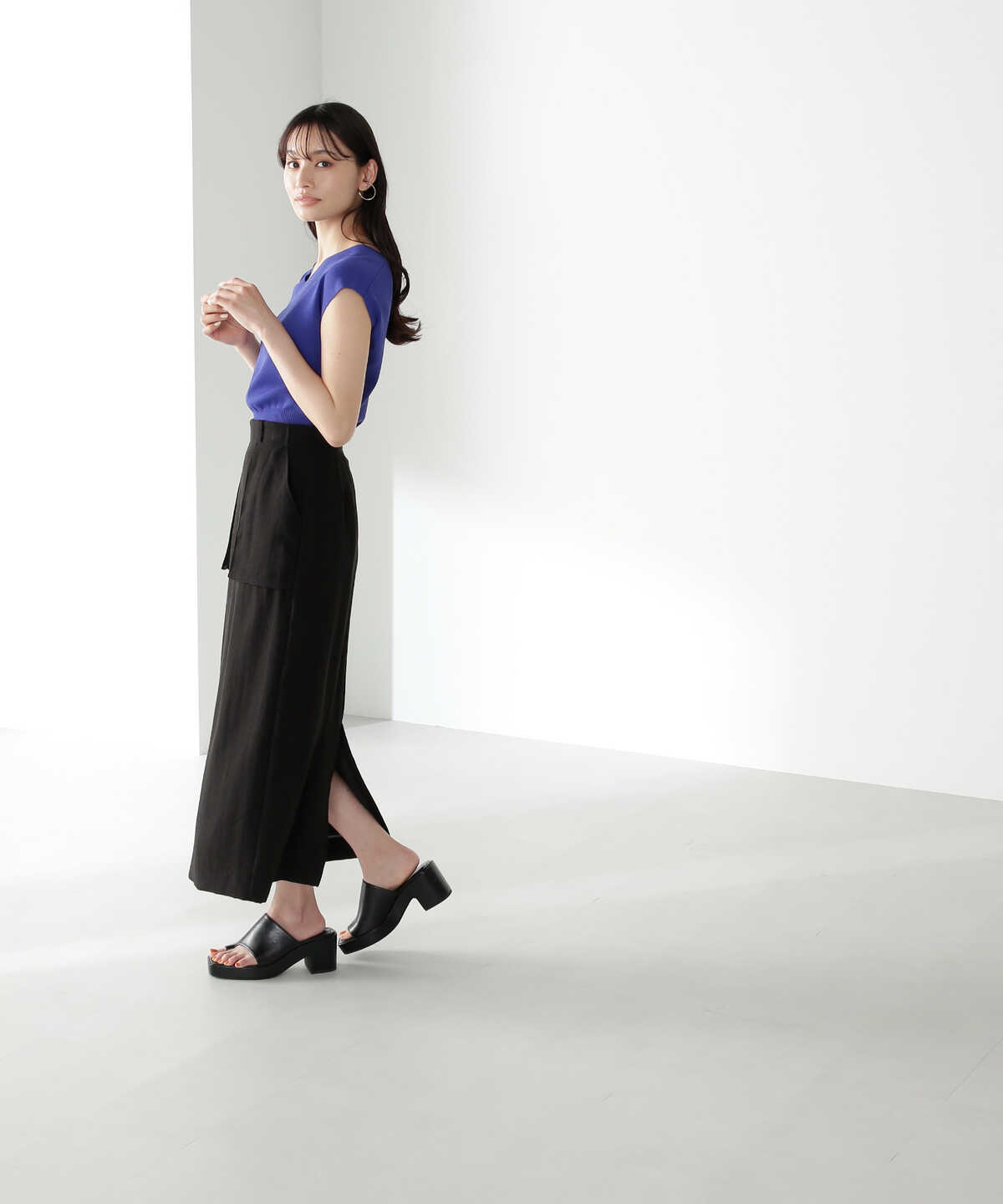 【VERY6月号・Oggi6月号掲載】マチ付きアウトポケットスカート