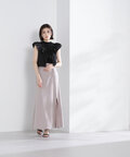 【LUMINE・LUCUA・bdONLINE限定】ジップマーメイドスカート