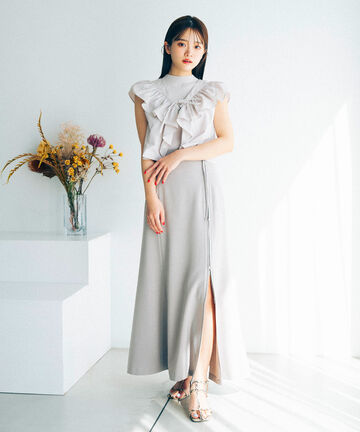 【LUMINE・LUCUA・bdONLINE限定】ジップマーメイドスカート