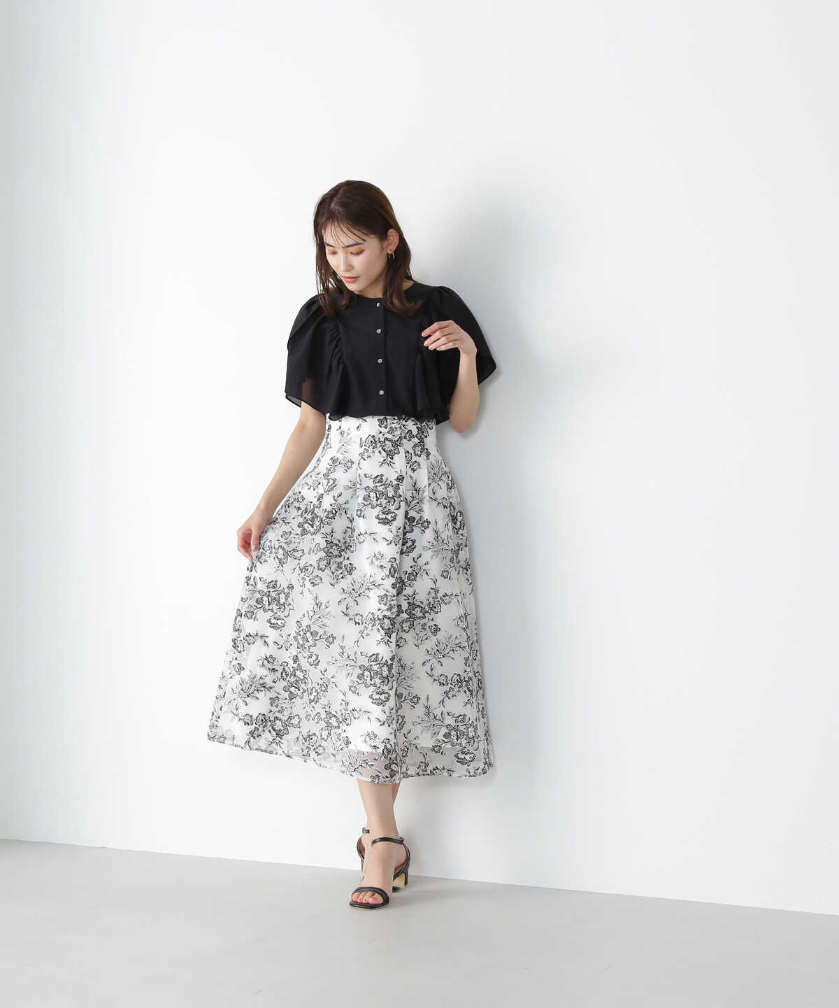 【美人百花6月号掲載】オパールフラワースカート