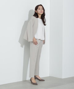＜ポリストレッチセットアップシリーズ＞テーパードパンツ