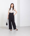 【先行予約7月中旬-下旬入荷予定】ハイウエストベルテッドパンツ
