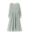 【美人百花4月号掲載】ウエストシャーリングプリーツワンピース