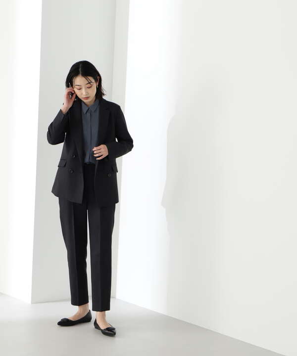 ＜シャークスキンセットアップシリーズ＞ダブルブレストジャケット