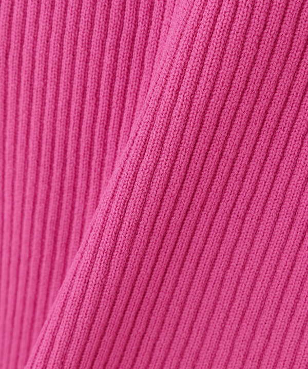 ベルスリーブリブニット