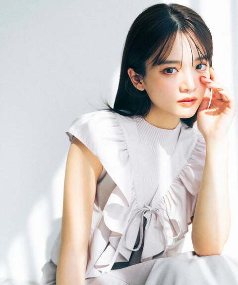 【LUMINE・LUCUA・bdONLINE限定】リブニット×フリルボレロセット