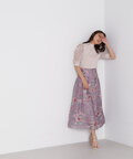 【美人百花6月号掲載】ドレープスリーブスリットニット