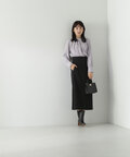 タックスタンドネックブラウス