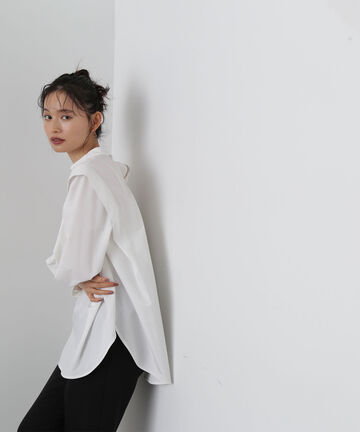 【Oggi10月号掲載】ショルダータックチュニックブラウス