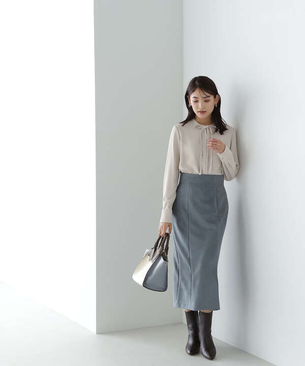 9月30日まで出品MEER.NECK RIBBON BLOUSE 別注カラー-