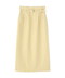 ゴールドバックルタイトスカート