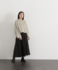 【Oggi10月号掲載】＜ウーリッシュカルゼシリーズ＞切替フレアスカート