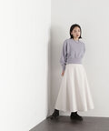 【Oggi10月号掲載】＜ウーリッシュカルゼシリーズ＞切替フレアスカート