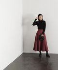 【Oggi10月号掲載】＜ウーリッシュカルゼシリーズ＞切替フレアスカート