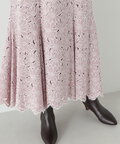 バイカラースカラレースマーメイドスカート