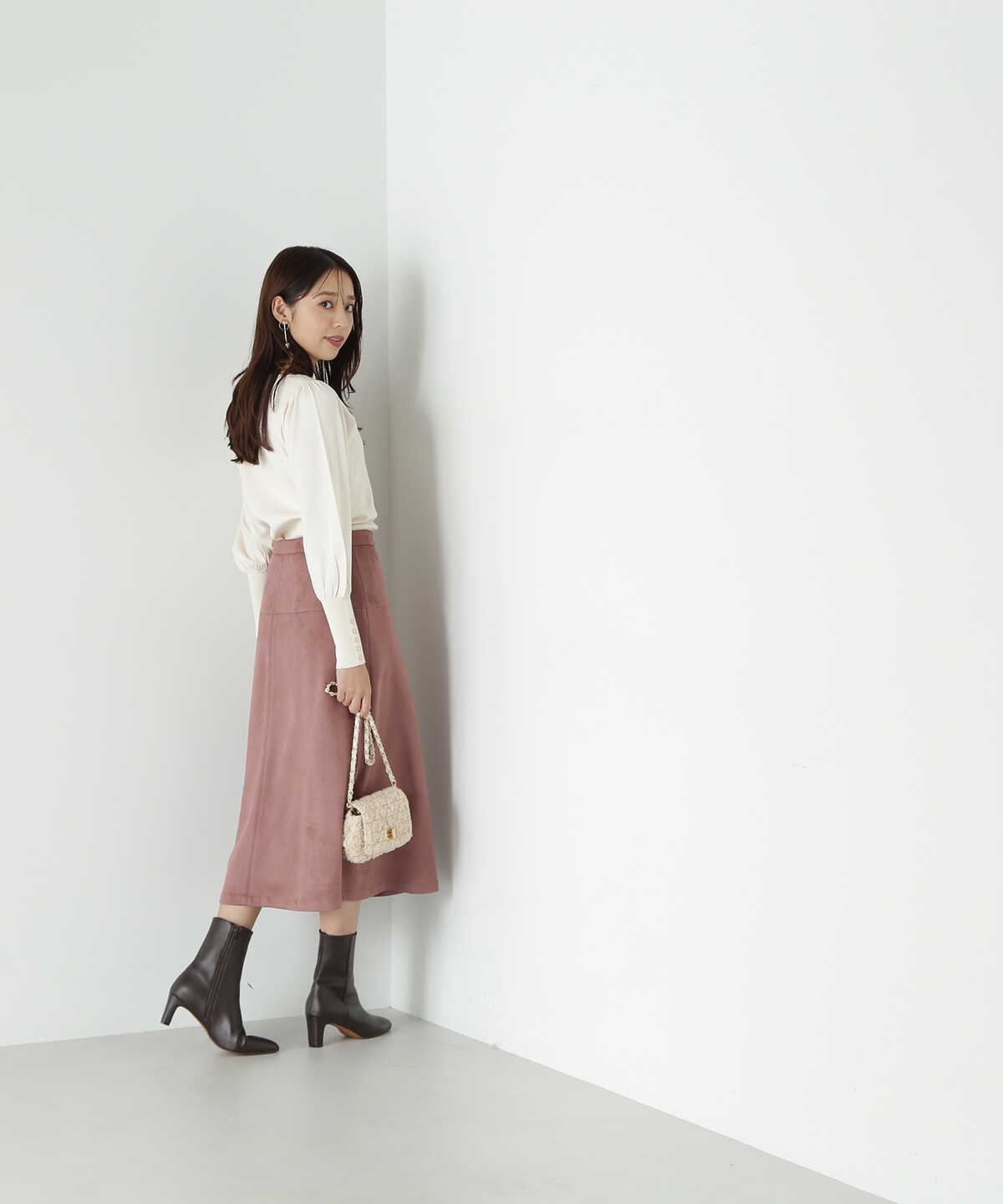 人気第6位 JILL STUART ロザンヌフェイクスエードスカート | www