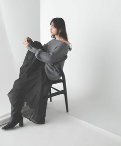 【美人百花10月号掲載】シャイニーシアーボイルスカート