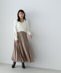 【美人百花10月号掲載】シャイニーシアーボイルスカート