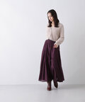 【美人百花10月号掲載】シャイニーシアーボイルスカート