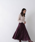 【美人百花10月号掲載】シャイニーシアーボイルスカート