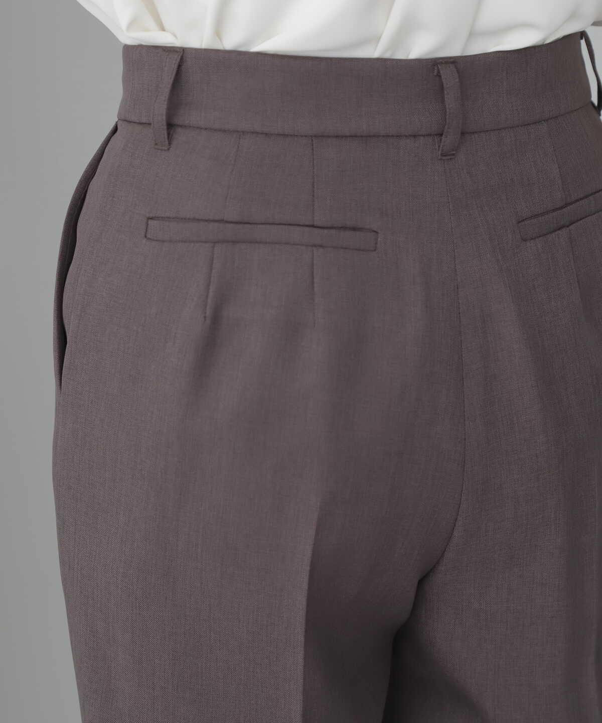 ＜パウダーツイルセットアップ＞テーパードパンツ
