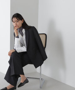 ＜シャークスキンセットアップシリーズ＞セミワイドパンツ