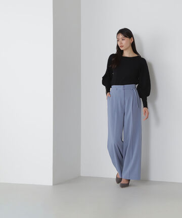 クルミバックルハイウエストパンツ