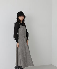 【美人百花12月号掲載】チェーンストラップキャミワンピース