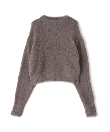 【先行予約10月中旬-下旬入荷予定】シャギークロップドニット