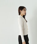 楊柳シフォンボウタイニット