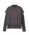 【Oggi10月号掲載】ニットベスト×シアーリブトップス