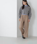 【Oggi10月号掲載】クロップドニット＆シャツセット