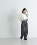 【Oggi10月号掲載】クロップドニット＆シャツセット