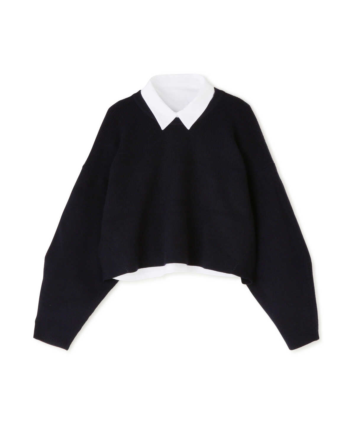 【Oggi10月号掲載】クロップドニット＆シャツセット