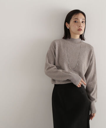 FOX混ジェントリーニットシリーズ モックネック