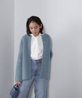 【ブラウン・オフ追加生産予約12月中旬-下旬入荷予定】FOX接結コーディガン