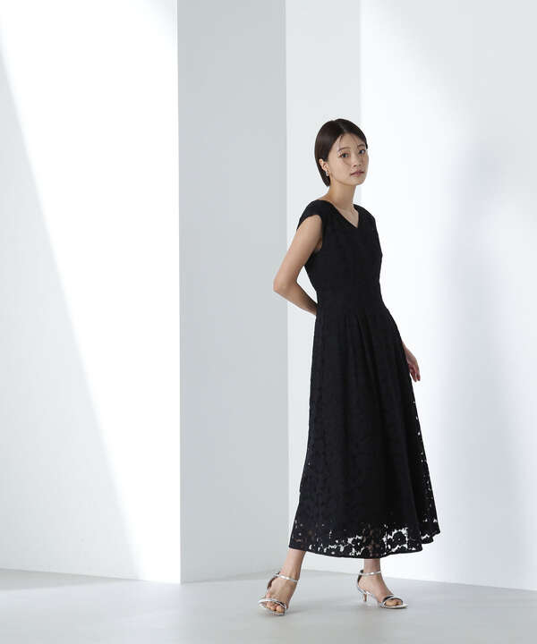 レースフレアワンピース（0174140452） | NATURAL BEAUTY BASIC 