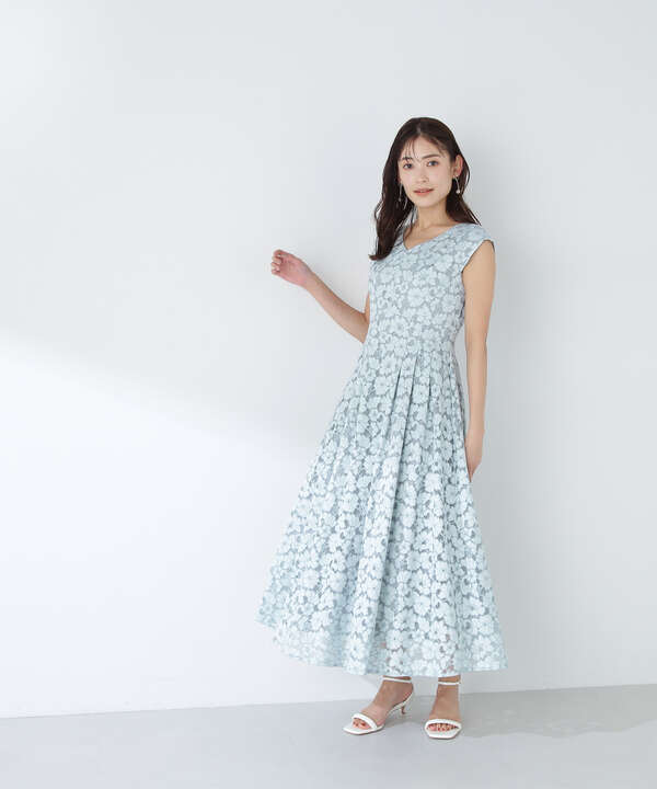 レースフレアワンピース（0174140452） | NATURAL BEAUTY BASIC 