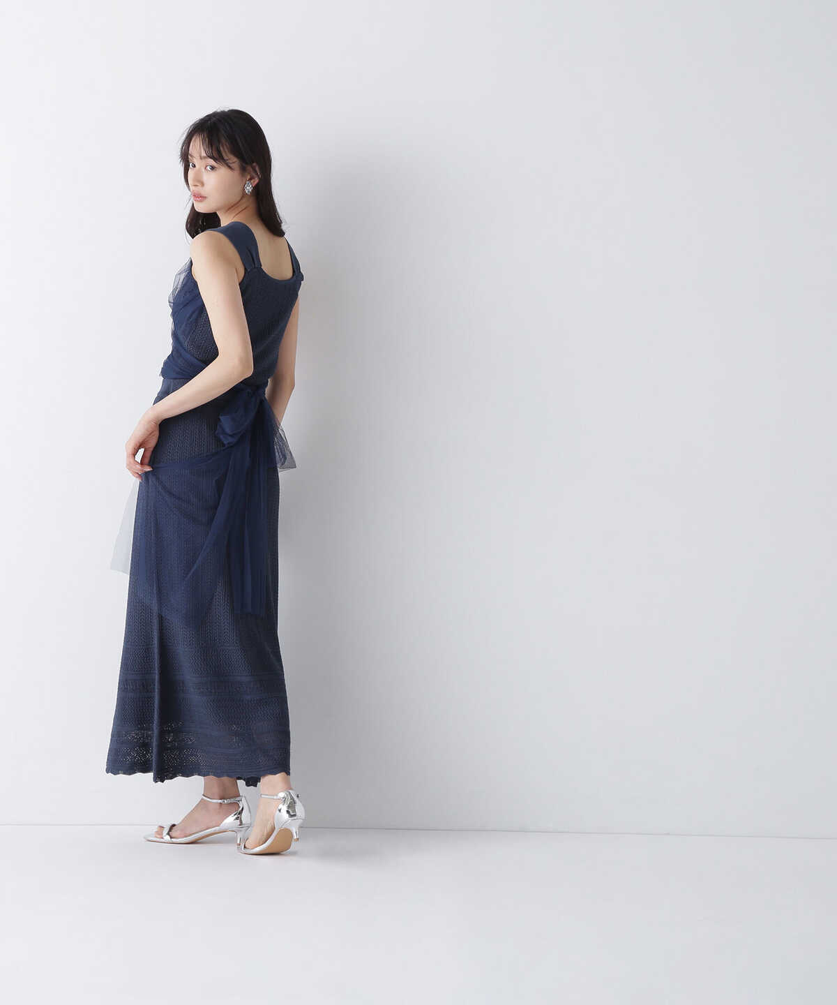 LUMINE・LUCUA・official site限定】透かし編みニットセットアップ ...