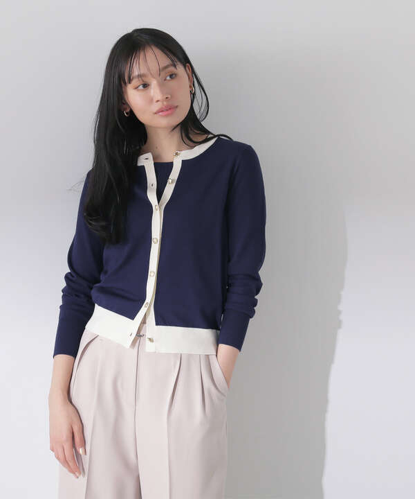 バイカラーニットアンサンブル（0174175251） | NATURAL BEAUTY BASIC 