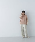 【Oggi12月号掲載】＜グロッシーツイルシリーズ＞タックワイドパンツ