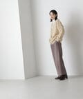 【Oggi12月号掲載】＜グロッシーツイルシリーズ＞タックワイドパンツ