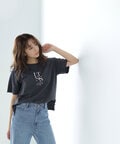 バーティカルロゴボクシーTシャツ