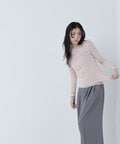 【Oggi12月号掲載】シアーストレッチカットソーシリーズ クルーネック