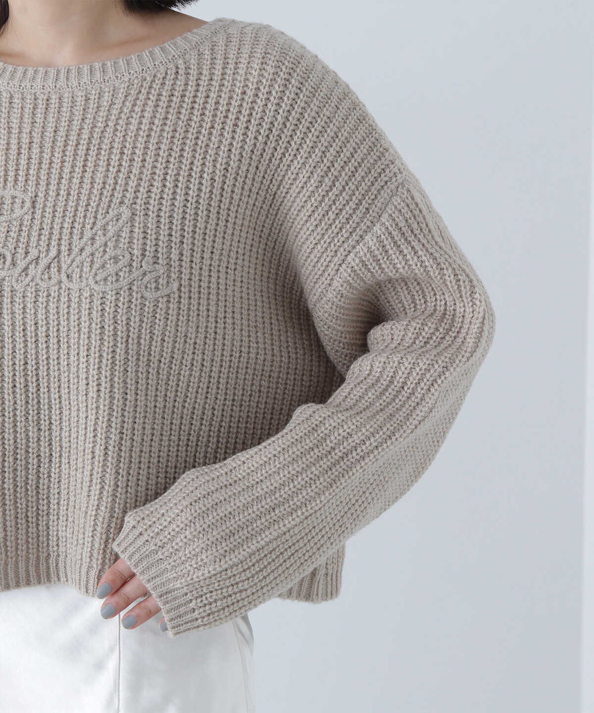 コード刺繍ロゴニット | トップス | ノード センス - NODE SENSE