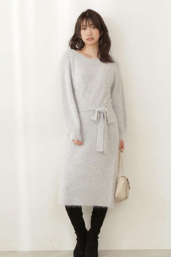 アンゴラ混ボリュームスリーブタイトワンピース Proportion Body Dressing プロポーションボディドレッシング 公式 通販 Mix Tokyo